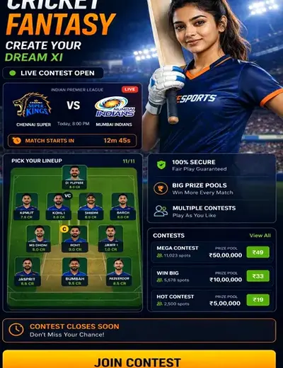 Sattamatka (satta matka) fantasy cricket & matchday visual 3